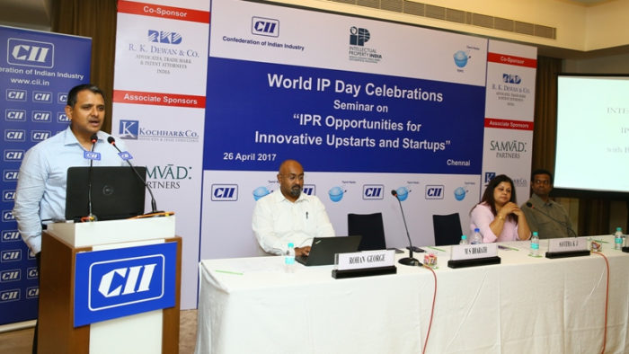 ms bharath msb cii world ip day chennai ipr startups