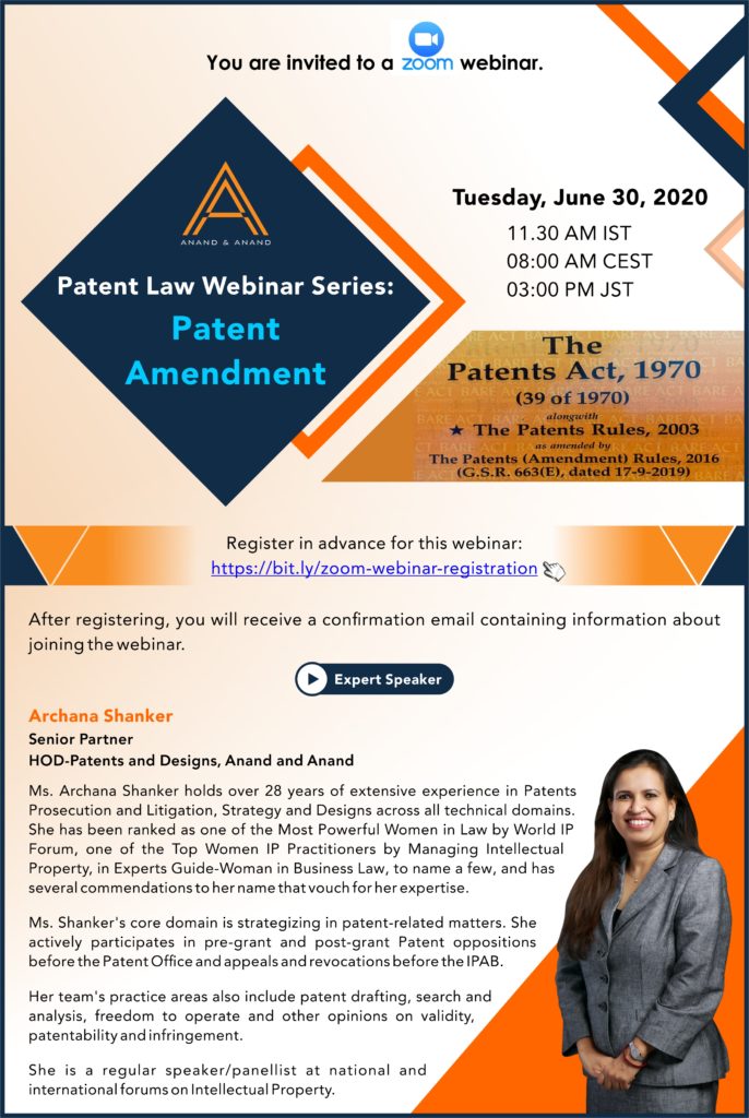 Patent Law Webinar Series