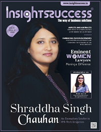 Shraddha Singh for Insightssuccess magazine as exemplary leader in IPR